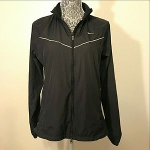 Nike Black Windbreaker Workout Running Jacket